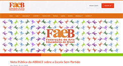 Desktop Screenshot of faeb.com.br